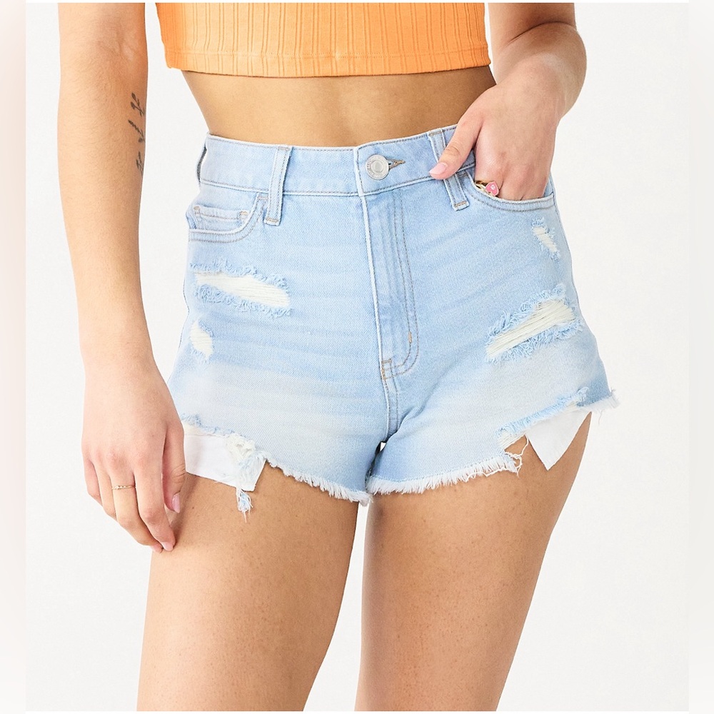 Juniors' SO® Super High-Rise Cutoff
Shortie Shorts
